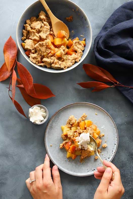 Crumble aux prunes